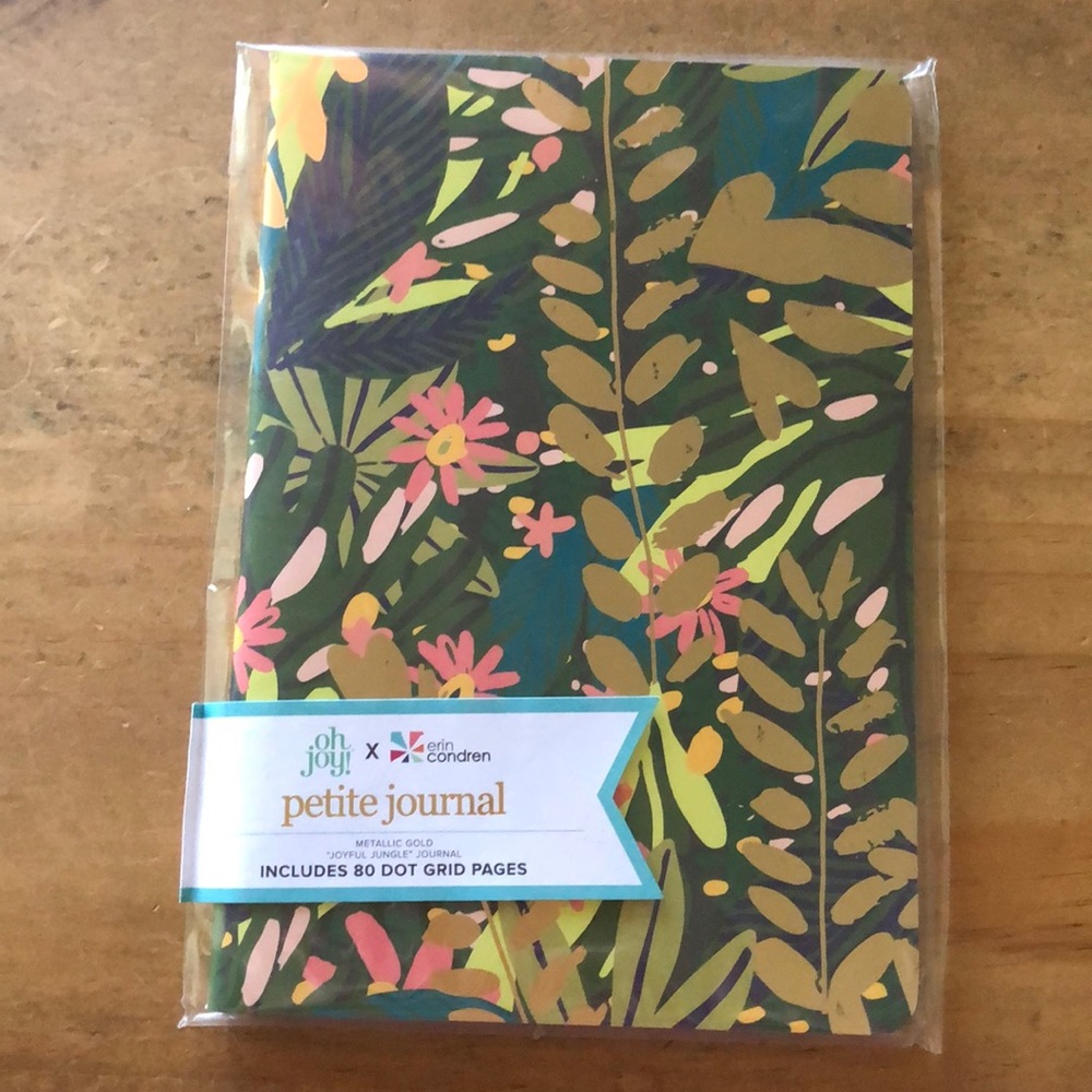 Erin Condren petite journal metallic gold …